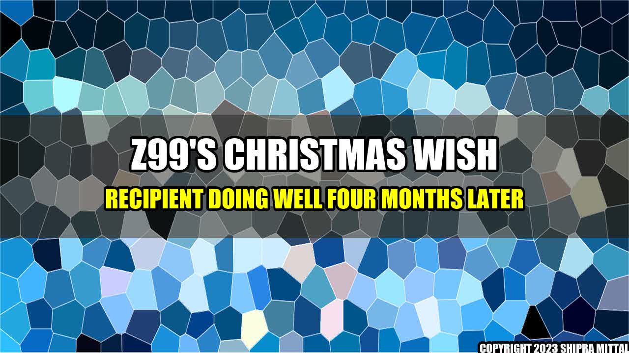 +Z99's Christmas Wish recipient doing well four months later+