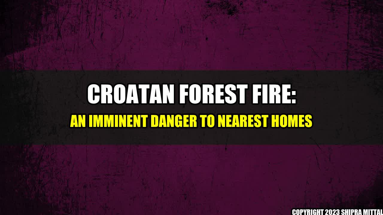 +Croatan Forest Fire: An Imminent Danger to Nearest Homes+