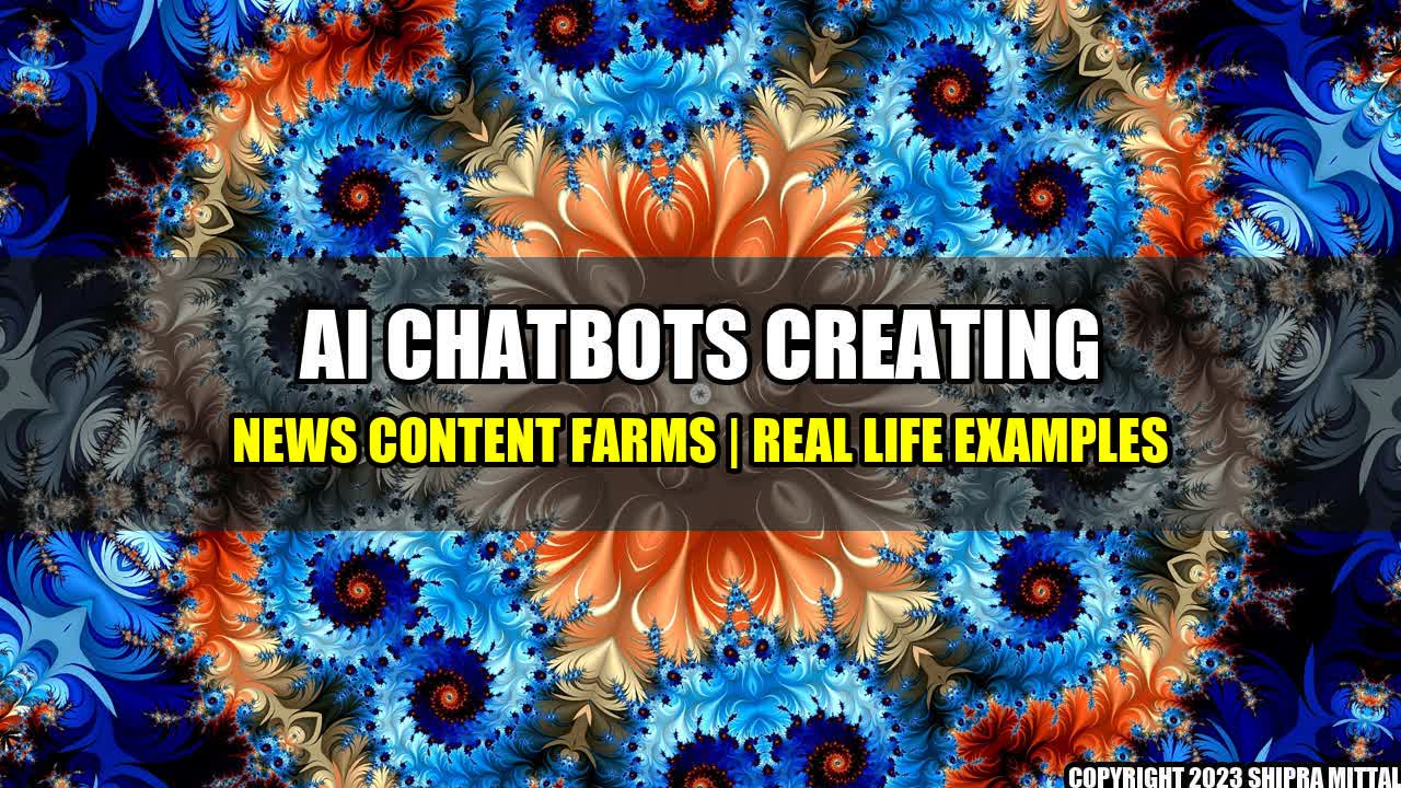 +AI Chatbots Creating News Content Farms | Real Life Examples+