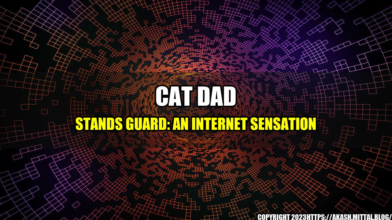 +Cat-Dad-Stands-Guard-An-Internet-Sensation+