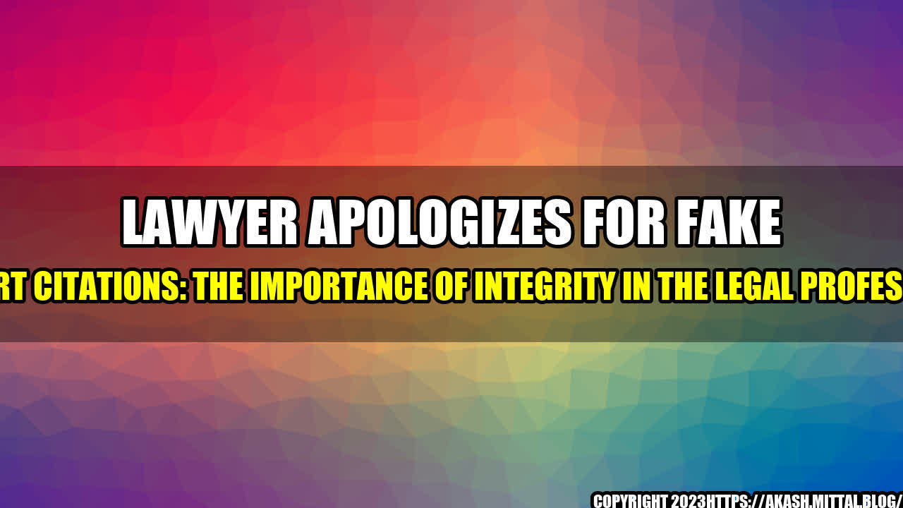 +Lawyer-Apologizes-for-Fake-Court-Citations-The-Importance-of-Integrity-in-the-Legal-Profession+