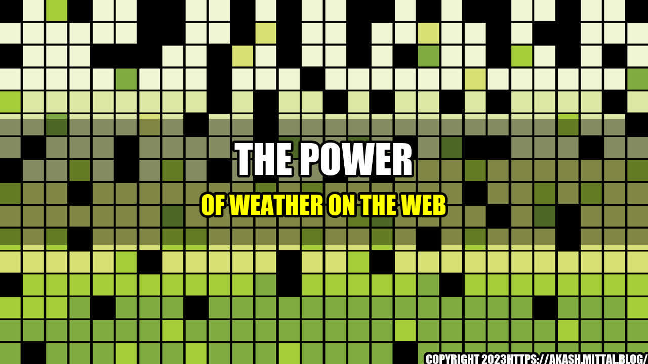 +The-Power-of-Weather-on-the-Web+