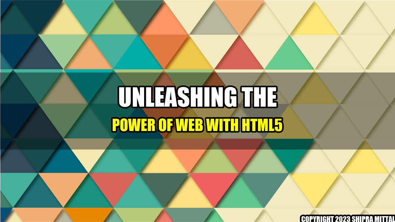 +Unleashing the Power of Web with HTML5+