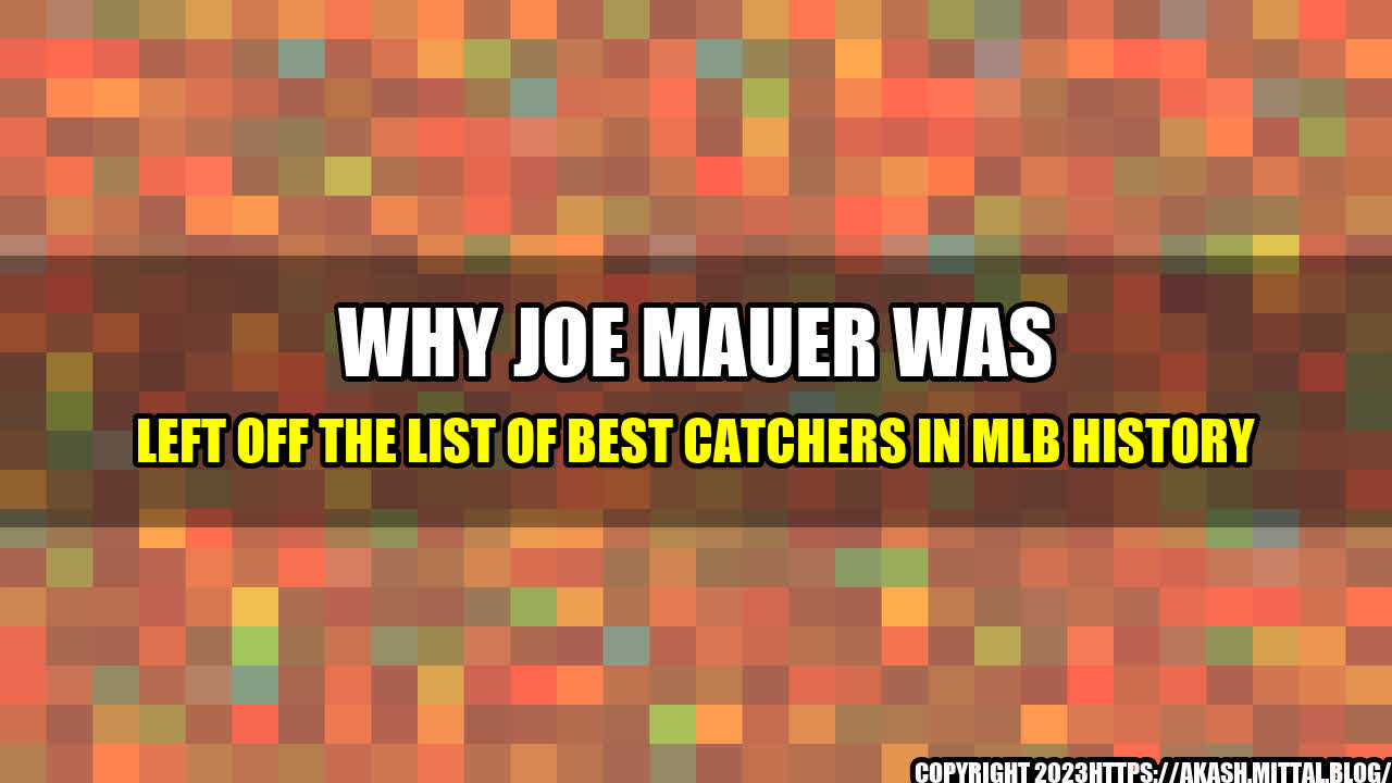 +Why-Joe-Mauer-Was-Left-Off-the-List-of-Best-Catchers-in-MLB-History+